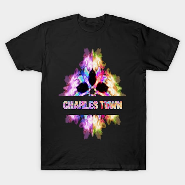 Charles town Tie Dye Watercolor Gift Souvenir T-Shirt by Argosy